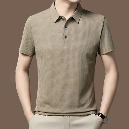 2025 New Arrivals✨Men's Breathable Cool Lapel Short Sleeve T-Shirt