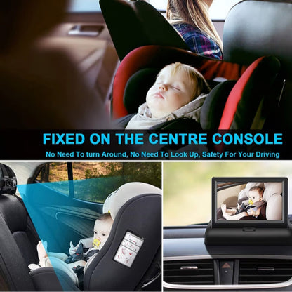 🔥2025 new hot sale🔥Mini Folding Car Baby Mirror Monitor