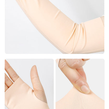 Skin Color Thin Sun Protection Arm Sleeves