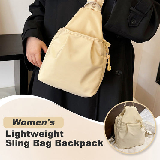 Women's Lightweight Sling Bag Backpack