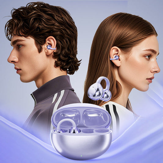 🎧 50% OFF NOW! 💎 Bluetooth 5.4 Clip-On Open Ear Earbuds – Noise cancelling & stereo sound – Perfect for sports, calls or travel – secure fit, long battery 🔋✨🏃‍♂️