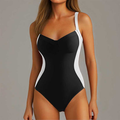 Silky Sun-Protective Waist-Cinching Swimsuit