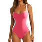 Silky Sun-Protective Waist-Cinching Swimsuit