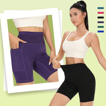 Compression Shorts with Pockets for Workout & Running