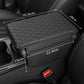 🏆 Last Day Special Price £10.99!🚗Universal Faux Leather Car Armrest Box Booster Cushion – Quilted Armrest Pad with Storage Pocket