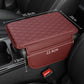 🏆 Last Day Special Price £10.99!🚗Universal Faux Leather Car Armrest Box Booster Cushion – Quilted Armrest Pad with Storage Pocket