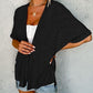 🔥Summer Hot Sale 70％ OFF🏳️‍🌈2025 New Stylish Flowy Short Sleeve Cardigan