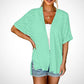 🔥Summer Hot Sale 70％ OFF🏳️‍🌈2025 New Stylish Flowy Short Sleeve Cardigan