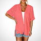 🔥Summer Hot Sale 70％ OFF🏳️‍🌈2025 New Stylish Flowy Short Sleeve Cardigan
