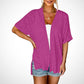 🔥Summer Hot Sale 70％ OFF🏳️‍🌈2025 New Stylish Flowy Short Sleeve Cardigan