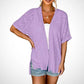 🔥Summer Hot Sale 70％ OFF🏳️‍🌈2025 New Stylish Flowy Short Sleeve Cardigan