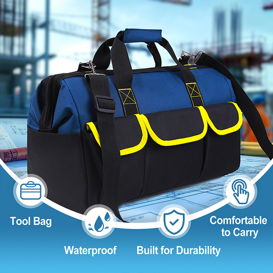 🧰Large-Capacity Heavy-Duty Tool Kit (with Shoulder Strap)