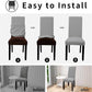 🪑 BUY 2 GET 3! ✨ STRETCH CHAIR COVER - One-Piece Design & Universal Fit, Spandex Material for Easy Installation, Protects Furniture from Stains and Wear 🛋️🌟