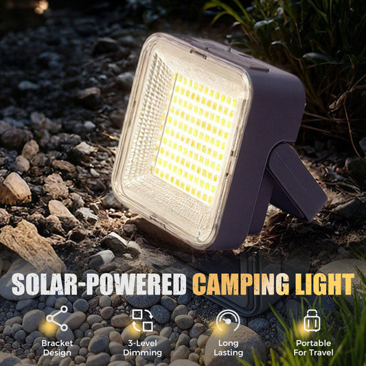 🏆Portable & Waterproof Solar-Powered Camping Light🌞🏕️