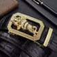 Men's Twelve Chinese Zodiac Durable Belt with Rhinestone
