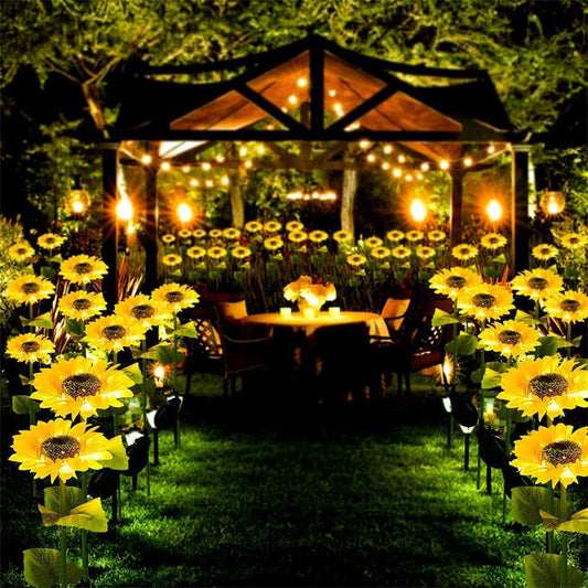 🌻 60% OFF FLASH SALE ! Sunflower Solar Lights – Glowing Decor for Garden ✨🌿【Hurry Up】