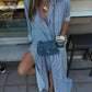 👗 50% OFF! 💐 Striped Cardigan – Loose & Asymmetrical Dress, Comfortable Fit & Relaxed Style
