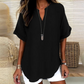 🌸Spring sale: 50% off👕Stylish top in plain fabric with short sleeves