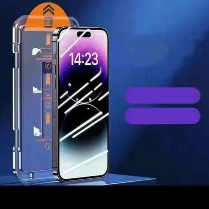 📢📢50% OFF !!!⏰HD/Anti-Peeping Tempered Glass Screen Protector with Auto Dust-Elimination Installation