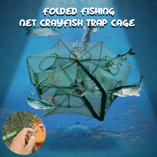 🥳2026 HOT SALE🥳💞50K+ SOLD!🦀🦐 50% OFF! Automatic Foldable Fish Trap – Thickened mesh, rust‑proof steel. Zipper opening for easy harvest. Doubles your catch effortlessly. 🏆🌊