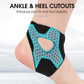 Adjustable elastic band for the ankle