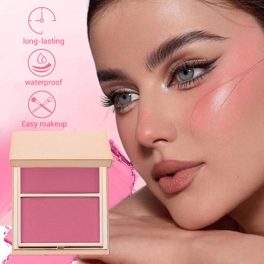 Dual-Color Matte Blush Palette