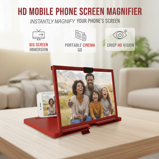 🎬📱Last Day Only £6.99!🔥HD Mobile Phone Screen Magnifier⚡✨