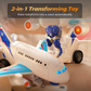 🔥  2-in-1 Electric Transforming Airplane Robot Toys