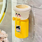 Adhesive Toothbrush Holder with Magnetic Cup