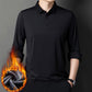 Men's Solid Color Thickened Lapel Shirt