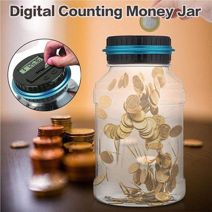 📢📢50% OFF !! ⏰Watch Savings Grow – Digital Money Box with Auto Coin Counting & Target Setting