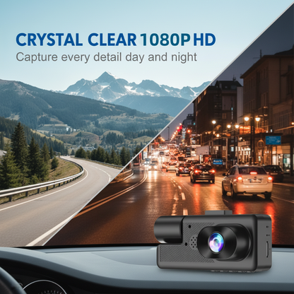🥳2026 HOT SALE🥳💞50K+ SOLD!🚙📲 50% OFF! 3‑Cam Dash Cam with WiFi – 1080P HD, night vision. Live view on phone, no missed moments. A smarter witness. 🛣️✅