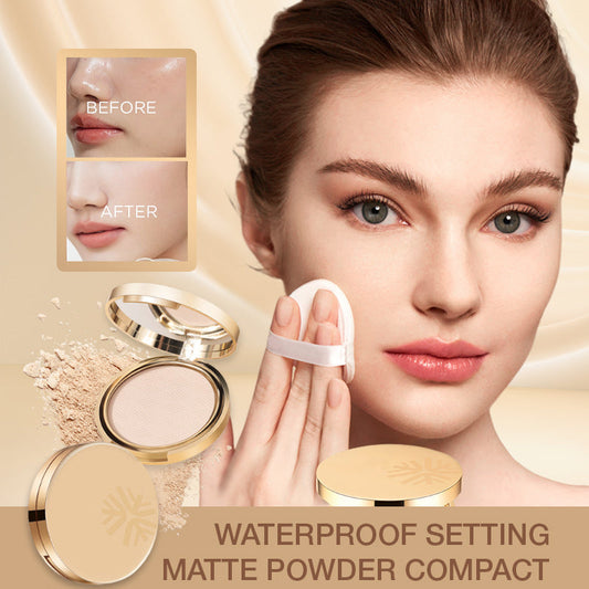 🥳2026 HOT SALE🥳💞50K+ SOLD!✨ 💝Waterproof Setting Matte Powder Compact