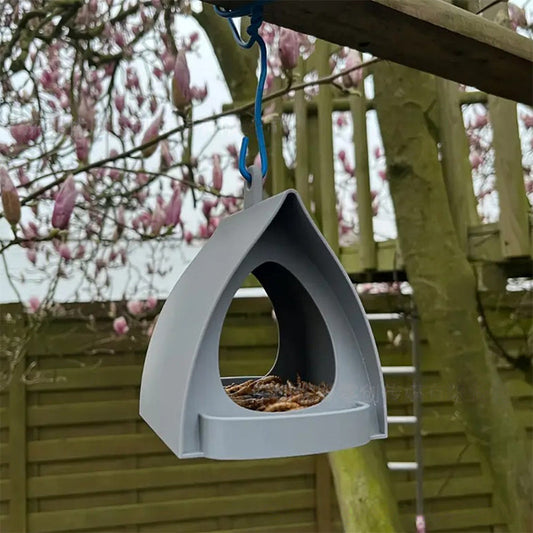 Hanging Bird Feeder for Garden with Roof