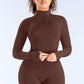 Quick-Dry Yoga Top with Half-Zip Stand Collar
