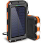 🔥10000mAh Portable Solar Power Bank, Solar Powered Charger with Dual LED Flashlights, Power Bank for Travel, Camping⚡