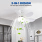 🌬️🌞New Arrival Hot Sale - 40% OFF!🛋️2-in-1 Remote-Controlled Ceiling Fan with LED Light