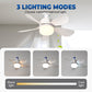 🌬️🌞New Arrival Hot Sale - 40% OFF!🛋️2-in-1 Remote-Controlled Ceiling Fan with LED Light