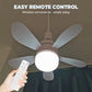 🌬️🌞New Arrival Hot Sale - 40% OFF!🛋️2-in-1 Remote-Controlled Ceiling Fan with LED Light
