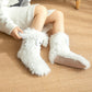 🏆🔥50K+ SOLD💕Women's Plush Slippers Socks Floor Socks Winter Home Indoor Thickened Fleece-Lined Anti-Slip Adult Women's Plush Snow Socks Shoe Covers