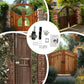 Heavy-Duty Long Throw Gate Lock – Dual-Sided Key, 5 Keys Included