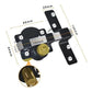 Heavy-Duty Long Throw Gate Lock – Dual-Sided Key, 5 Keys Included