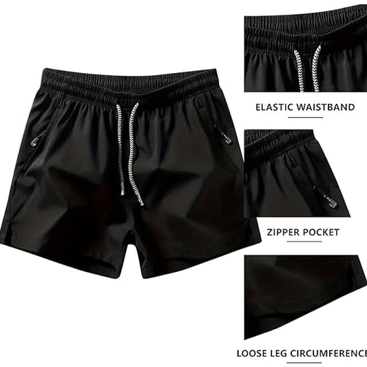 🏆 Meilleure Vente 2026 | Athletic Shorts with Quick-Dry Tech | Zipper Pockets for Essentials 📱💨【-50%】