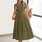 💕HOT SALE 60% OFF💕Women's Boho Chic Smocked Waist Maxi Dress