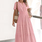 💕HOT SALE 60% OFF💕Women's Boho Chic Smocked Waist Maxi Dress