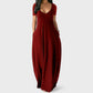 📢📢50% OFF !! ⏰Women's Round Neck Short Sleeve Casual Soft Fabric Long Dress