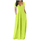 📢📢50% OFF !! ⏰Women's Round Neck Short Sleeve Casual Soft Fabric Long Dress