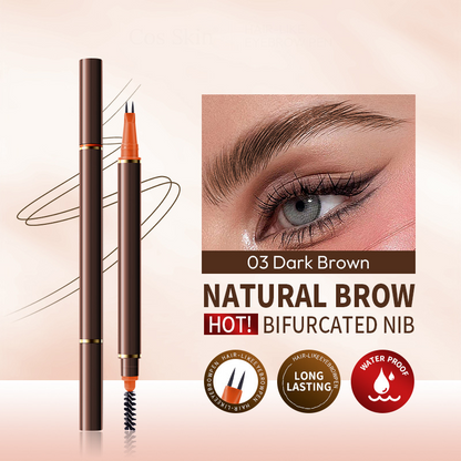 🎉⏳💥Buy 2 Get 1 Free🎁 Dual-Ended 2-Fork Liquid Eyebrow Pen