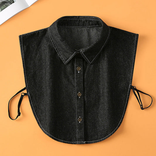 ⏳Limited-time 50% off⏰Detachable Denim Fake Collar for Women👔