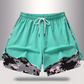 ✨Last Day Special Price £9.99!!💥Women's Casual Athletic Shorts with Built-in Liner